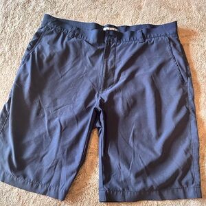 Peter Millar Navy Flat Front Golf Shorts